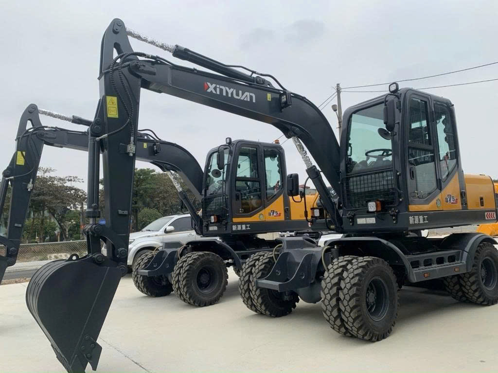 Máy Xúc Đào Bánh Lốp Xinyuan B75 - Giải Pháp Hiệu Quả Cho Công Trình Đô Thị